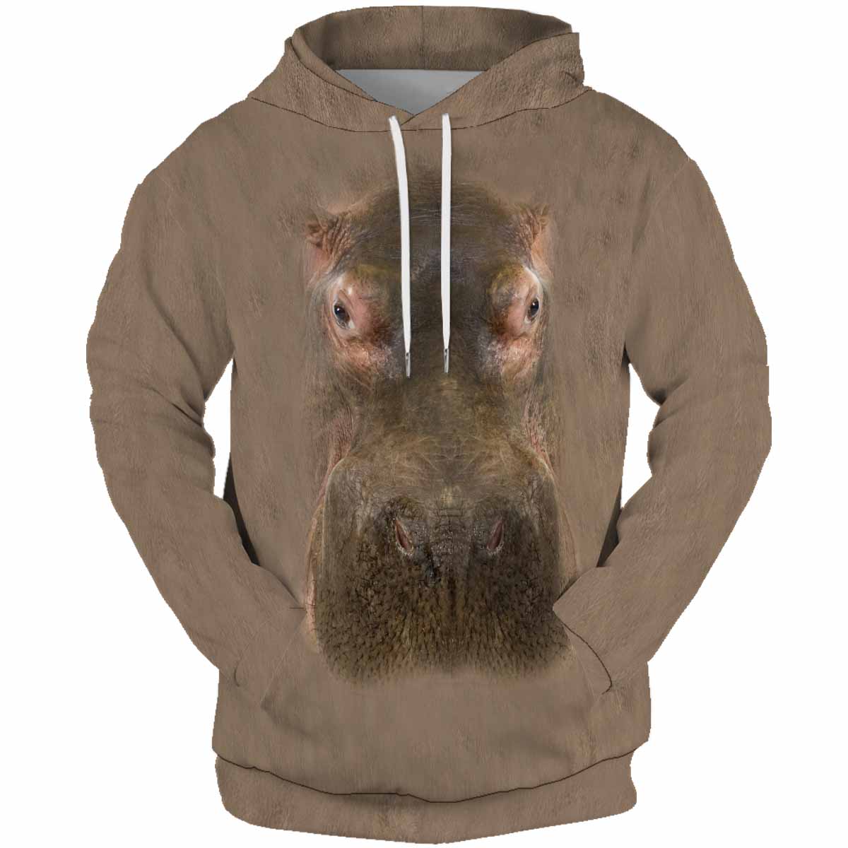 Hippo Hoodie Pullover 3D Print Sweatshirts