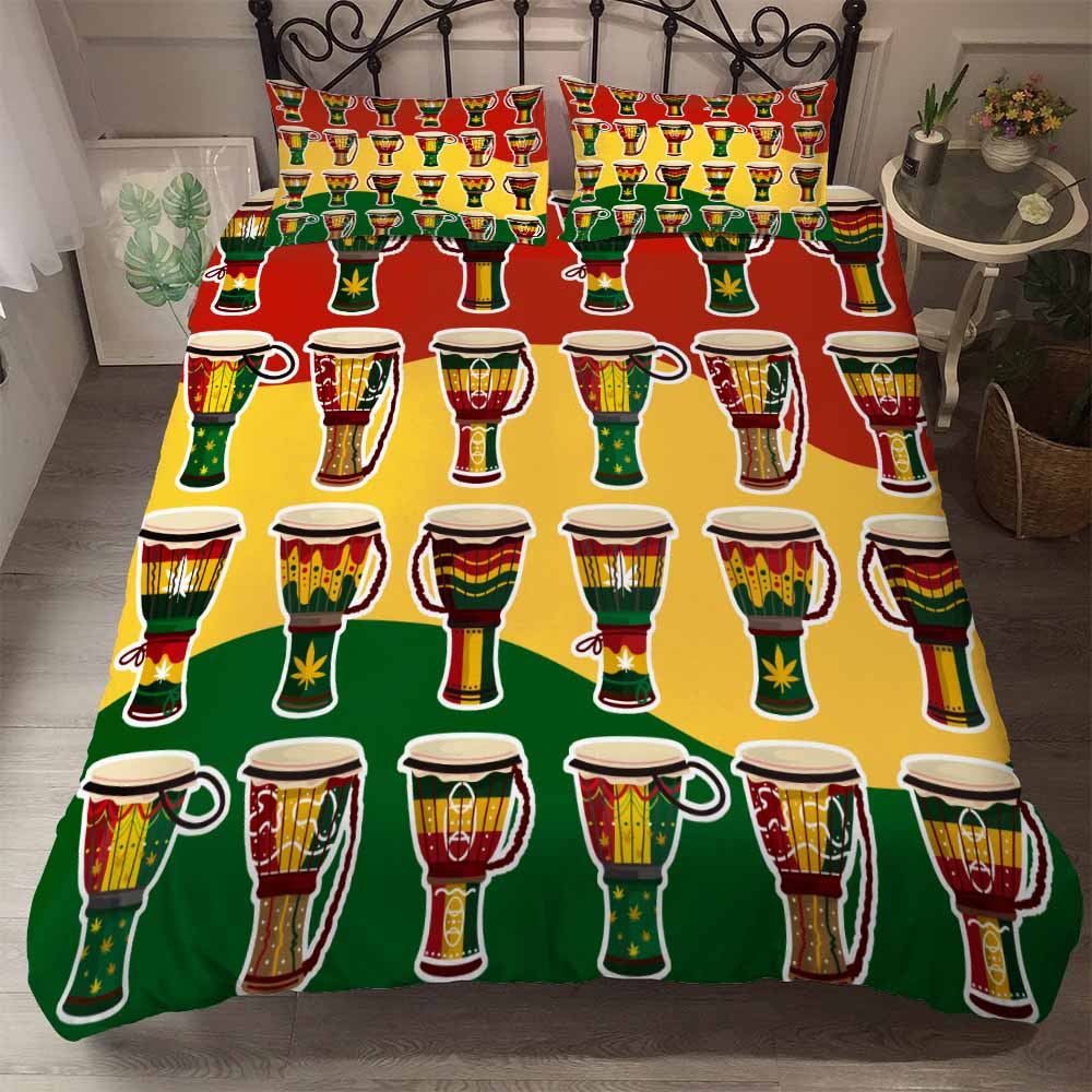 African style 3D bedding set 3pcs