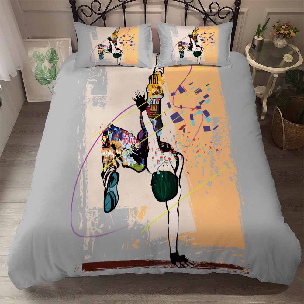 Hip-hop girl duvet cover set
