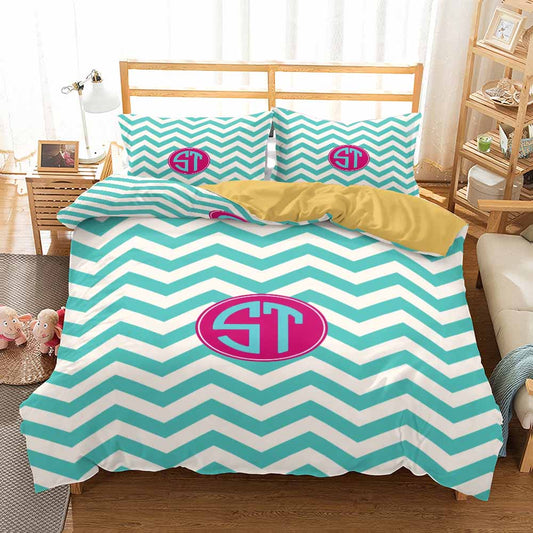 Monogram ST duvet covet set