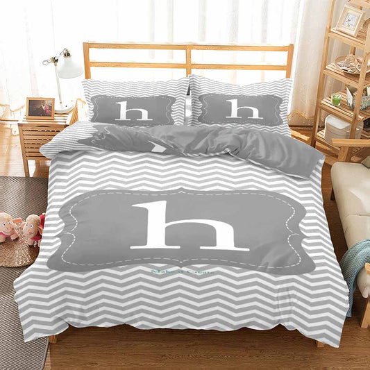 Monogram H duvet cover set