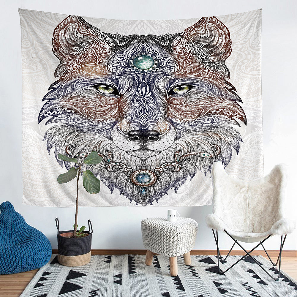 3D bohemian tapestry bear totem wall decoration Home Decor