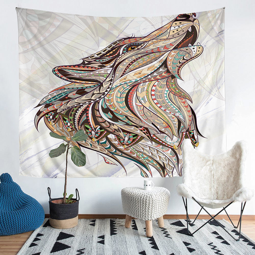 Large 104*88 inch wolf tapestry wall decoration Home Decor
