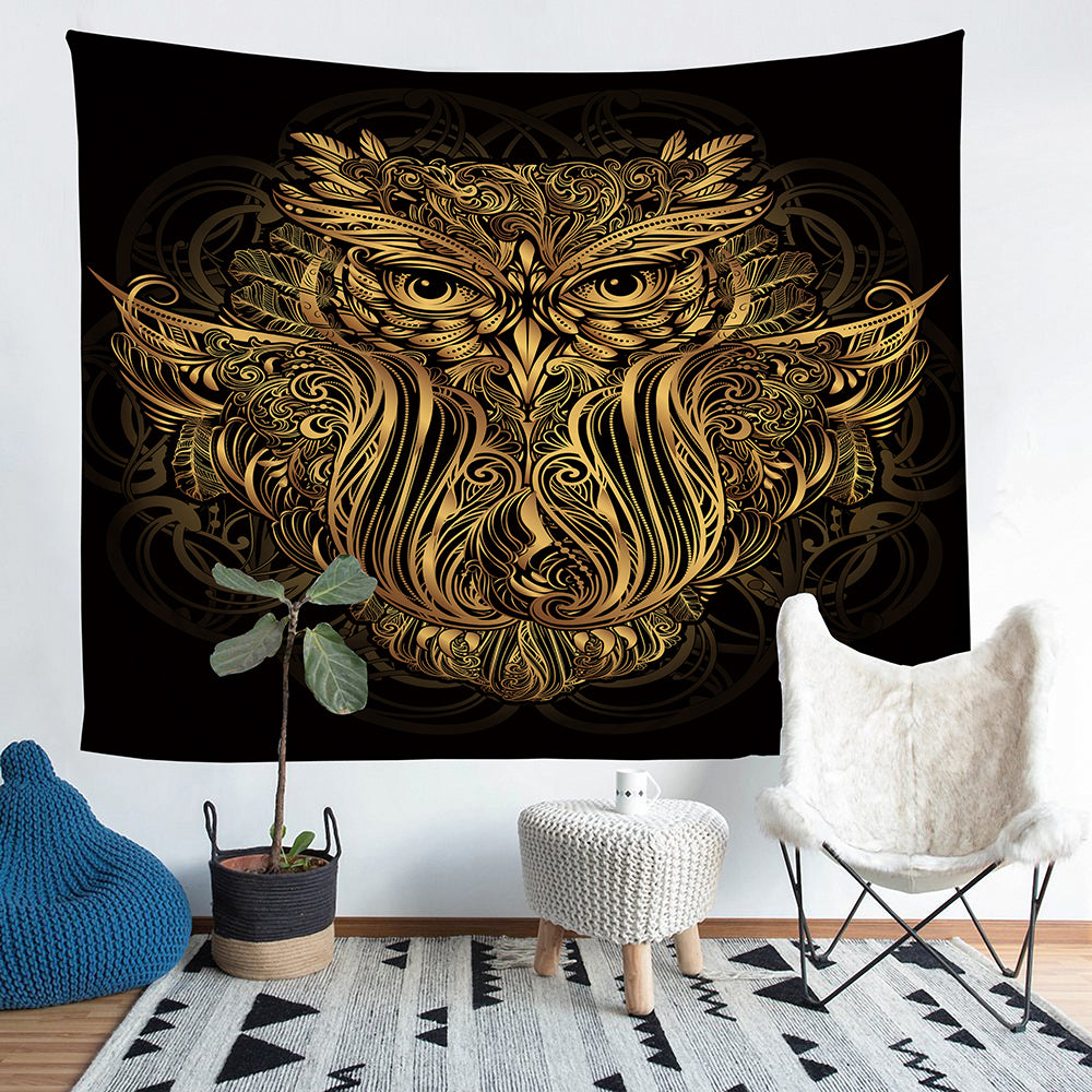 3D tapestry owl totem wall decoration Home Decor
