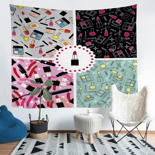 3D tapestry lipstick for girls wall decoration Home Decor