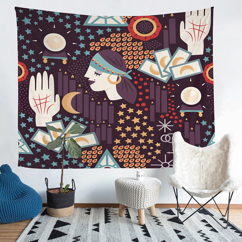 3D tarot card tapestry wall hanging Home Decor