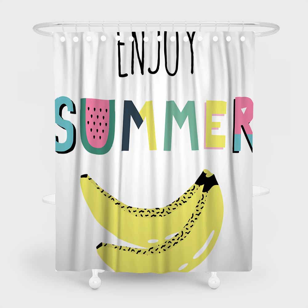 3D waterproof shower curtains enjoy the summer