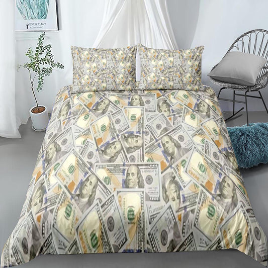 Fortune Teller Dollar Print Bed Set