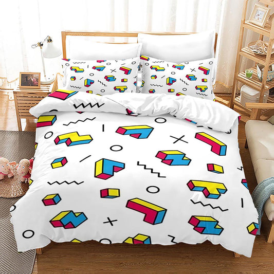 Tetris-Themed Kids Bed Set