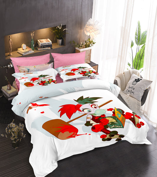 Bad Girl Bedding Bundle - Harley Quinn Punk Rock Style Comforter