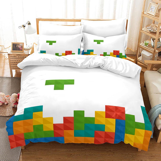 Funky Tetris Print Bed Set