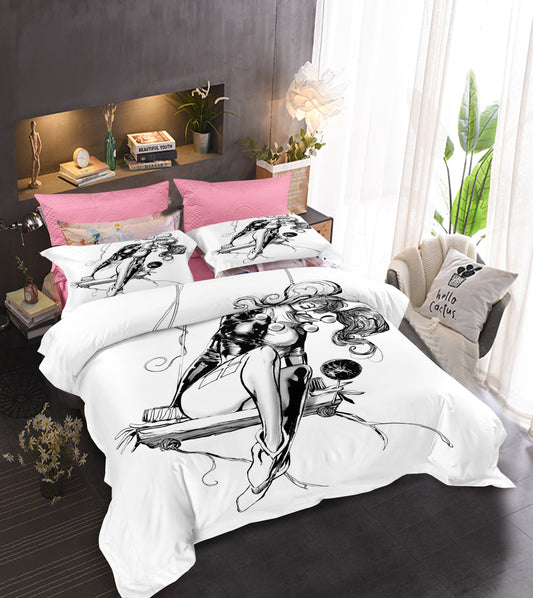 Mistress of Mayhem Sheet Collection - Harley Quinn Rope Detail Edging
