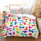 Stylish Tetris Printed Bed Set