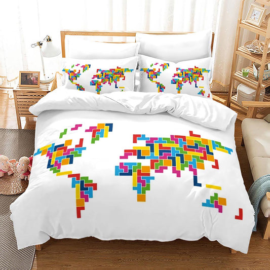 Dreamy Tetris Pattern Bed Linen