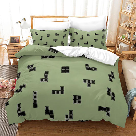 Tetris-Inspired Luxury Bedding