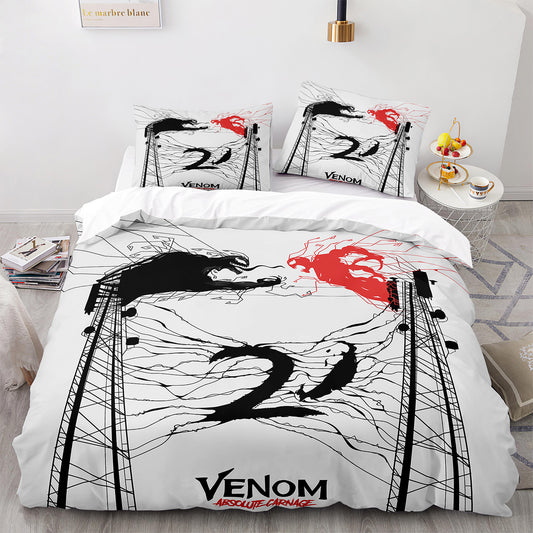 Dark Tendrils Bedding Ensemble - Venom Themed Luxury Set
