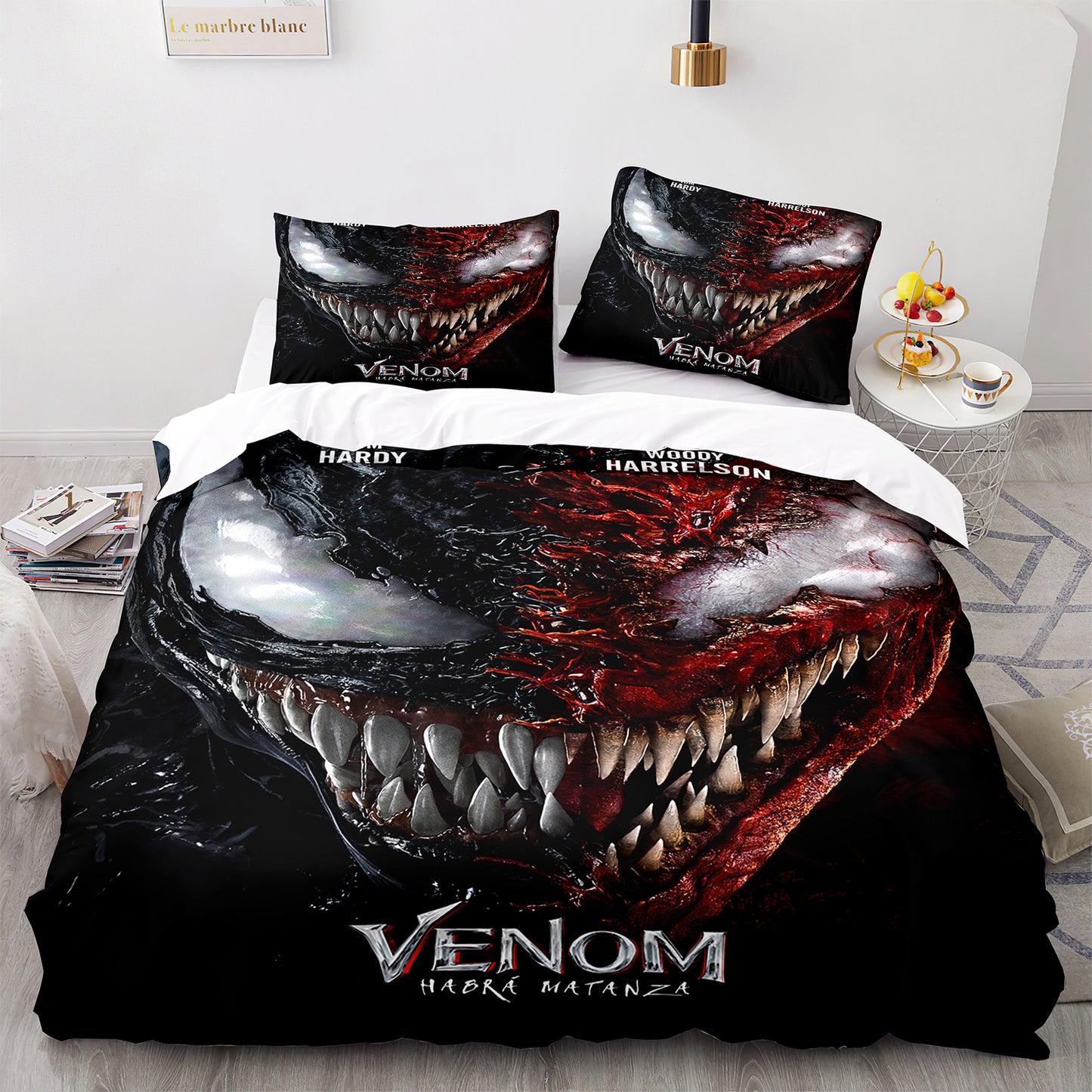 Venom Symbiote Invasion Bedding Set - 4 Piece Collection