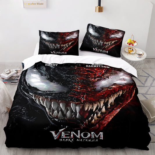 Venom Symbiote Invasion Bedding Set - 4 Piece Collection