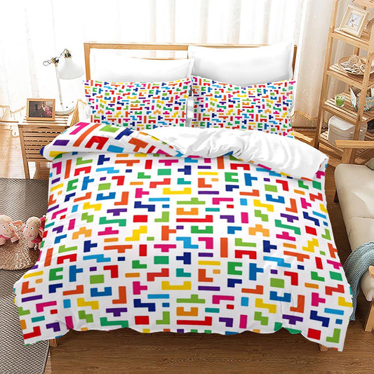 ?Nostalgic Tetris Game Bed Sheets