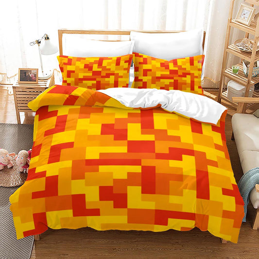 Fun Tetris Puzzle Duvet Cover