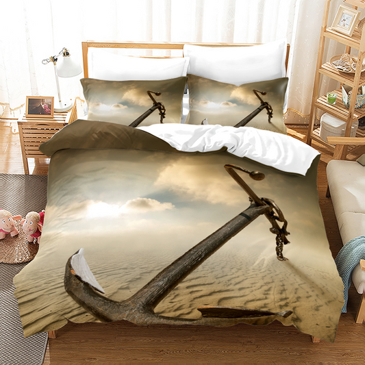 Ocean Explorer Anchor Bedding 4-Piece Set