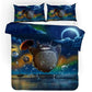 Ghibli Anime Totoro Bedsheet Set with Pillowcases