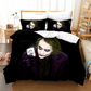 Joker's Madness Bedding Set - 4-Piece Chaotic Elegance for King/Queen Beds