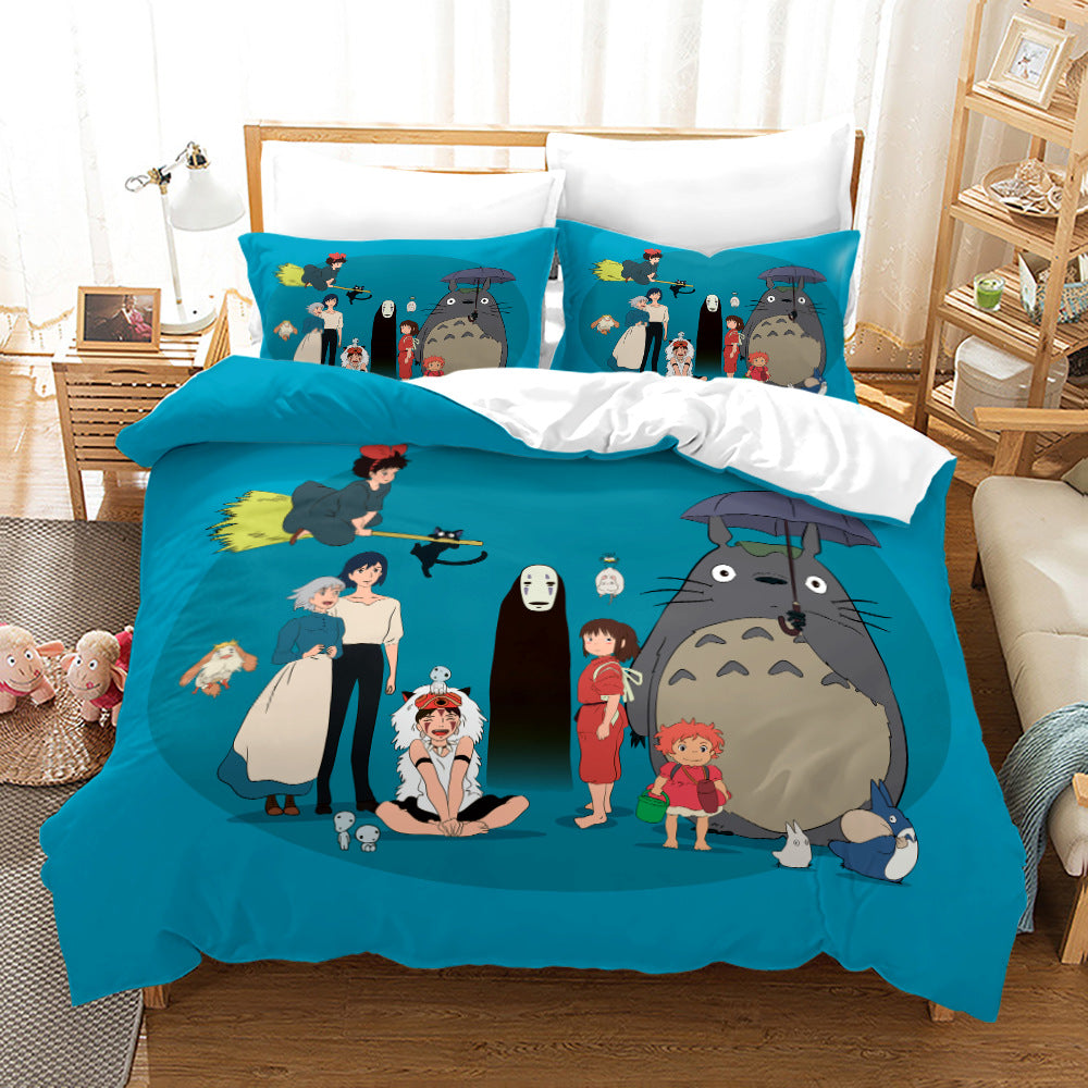 Totoro Fantasy Printed Bed Sheet Collection
