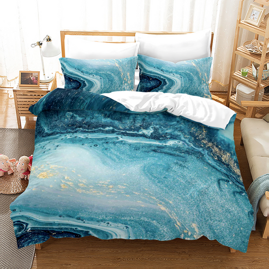 Luxury Marble Stripe Sheet Set-4 PC