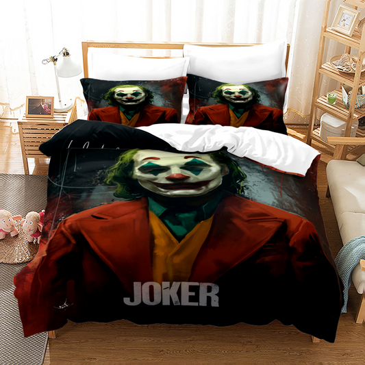 Anarchy in Bedroom - Joker's Signature 4-Piece Bedding with Grunge Patterns
