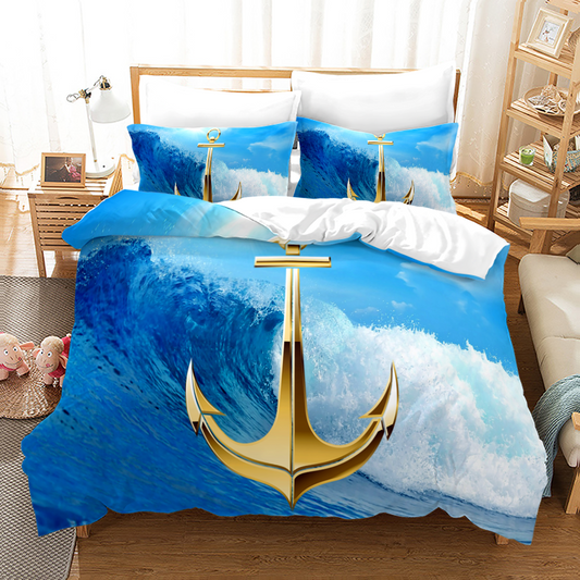 Vintage Anchor Duvet Cover & Pillowcases