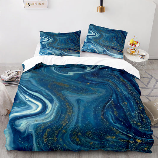 Luxurious Marble Print Comforter Set