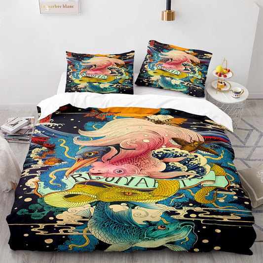 Mythic River Guardians Duvet Cover
