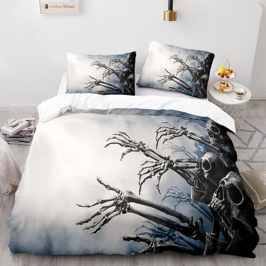 Apocalypse Demon Duvet Cover Set - Post-Abyss Dark Fantasy Bedroom Decor