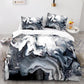 Artistic Marble Texture Bed Set