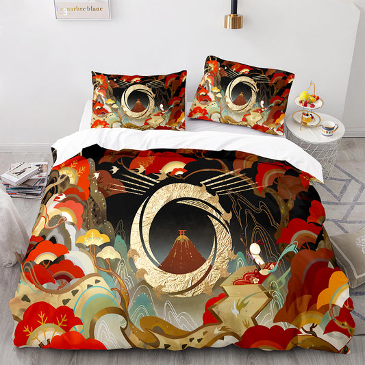 Sumi-e Ink Wash Duvet Cover