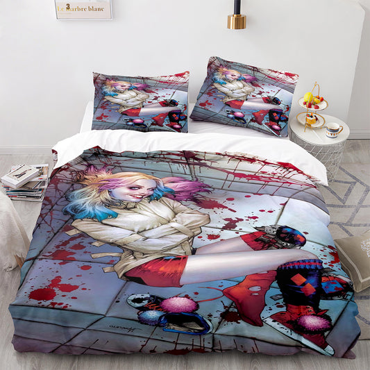 Mallet Madness Comforter - Gold-Foil Baseball Bat Pattern