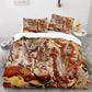 Vintage Japanese Geisha Printed Bed Sheet Set - OEKO-TEX Certified