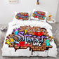 Funky Doodle Print Bedding