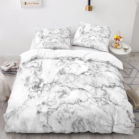 Luxury Marble Effect Bedding Ensemble
