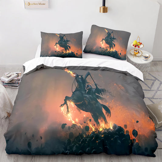 Horse Head Abstract Pattern Duvet