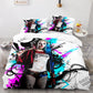Spray Paint Splatter Duvet - Harley Quinn Graffiti Wall Bed Set