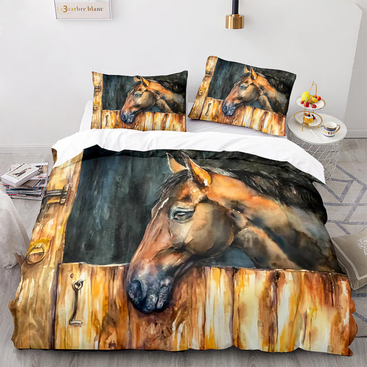 Gallop Dreams Horse Print Bedding Set