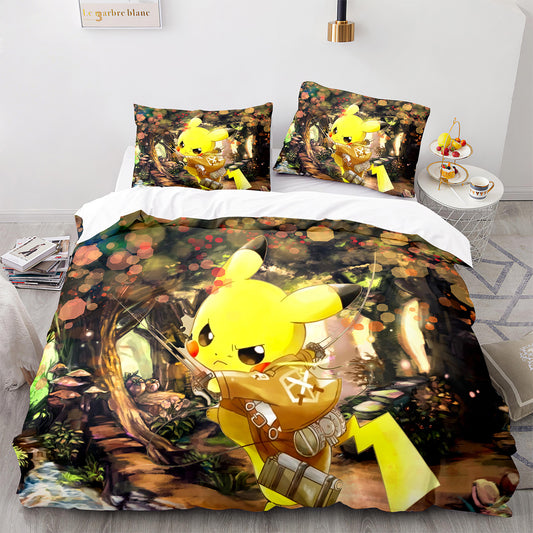Pikachu-Themed Bedding for Adults - Stylish Anime Home Decor