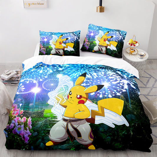 Pikachu Bedding Gift Set - Perfect for Pok¨¦mon Enthusiasts
