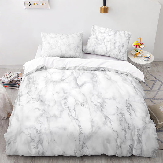 Marble Effect Comforter Set