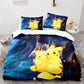 Pok¨¦mon Sleep Sanctuary - Pikachu 4-Piece Bedding for Sweet Dreams