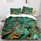 Grand Marble Print Bedding Set