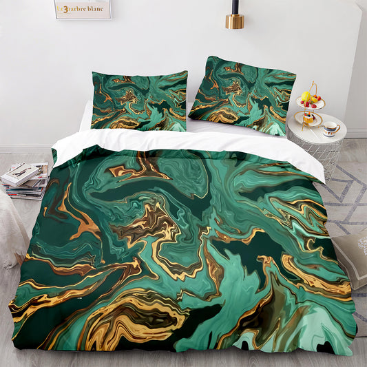 Grand Marble Print Bedding Set