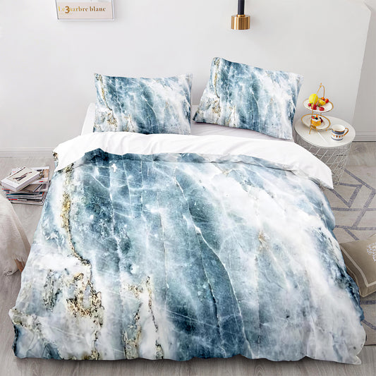 Marble-Inspired Bed Sheets-Queen/King Size